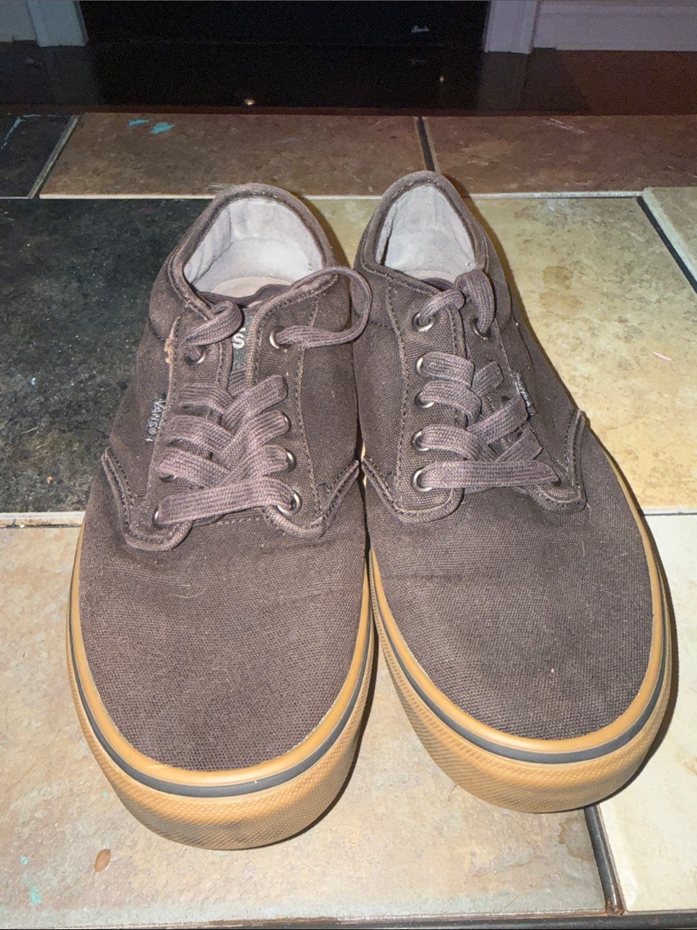 Mens Brown And Tan Vans